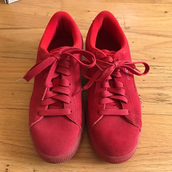 all red puma classic